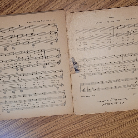 The Caissons go rolling along army song sheet music - Picture 4 of 4